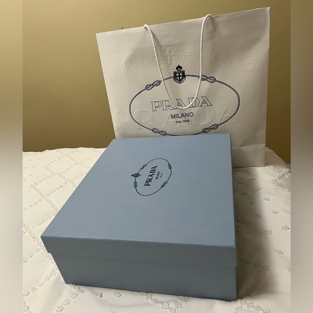 Prada empty box. With shopping bag. No damage